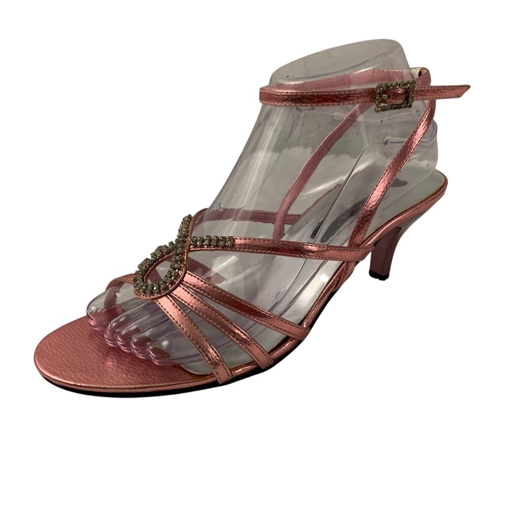 Agape Women's Open Toe Strappy Heels Size 9